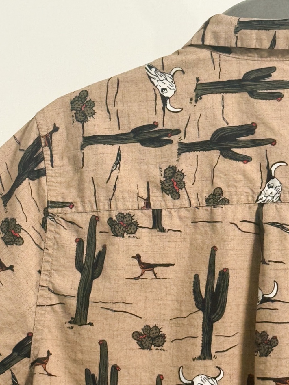 Cinch Desert Print Button Down Shirt XS Western Cactus Skull Cowboy - Picture 9 of 11